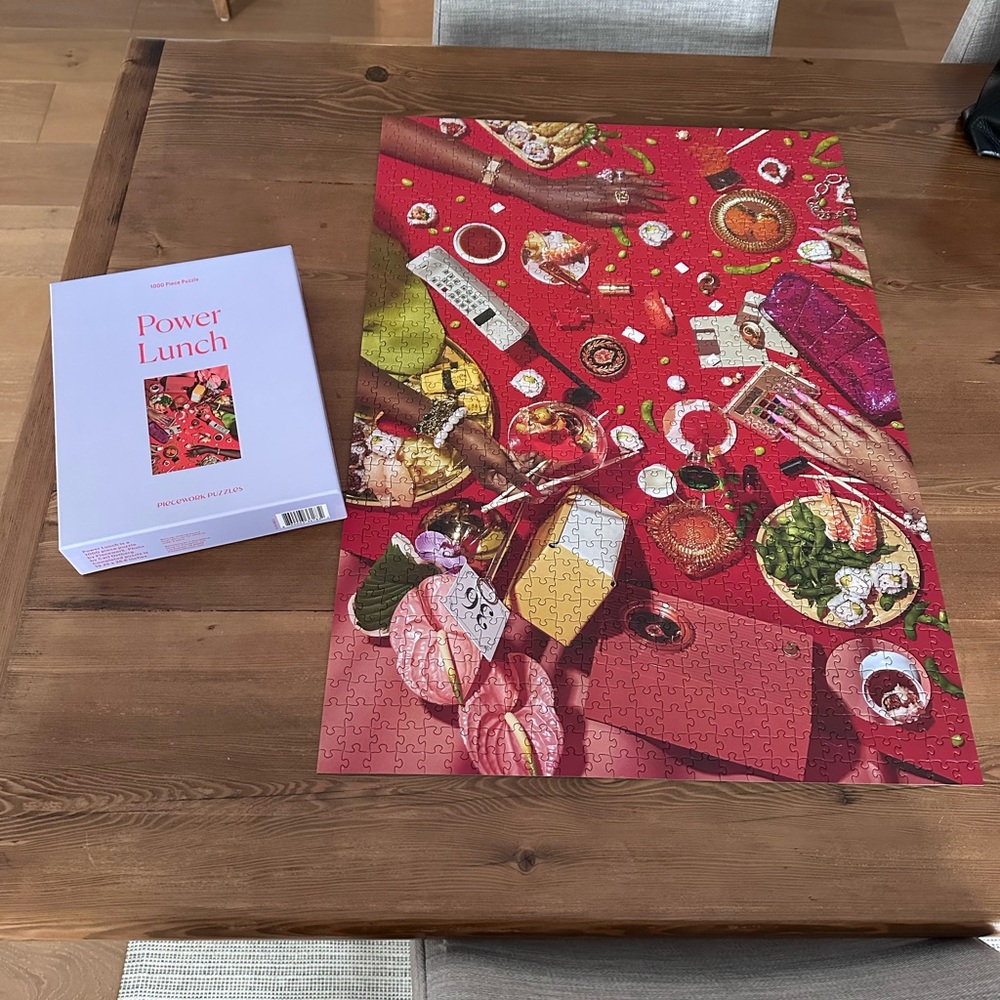 Piecework Puzzles 1000-Piece Power Lunch Puzzle
